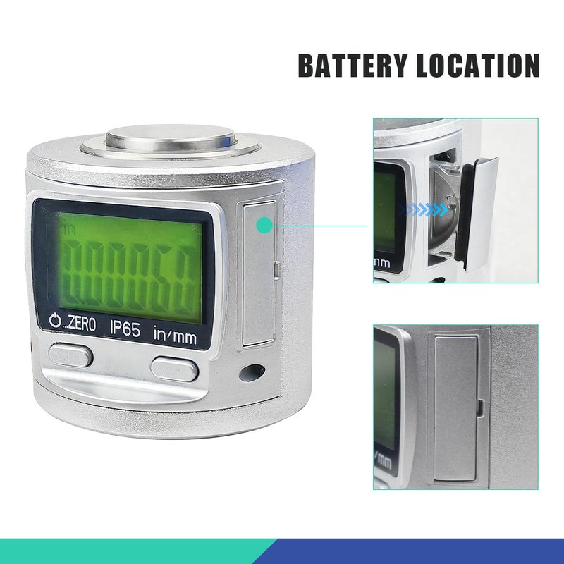 RATTMMOTOR Digital Height Pre-Setter, IP65 Digital CNC Magnetic Z-Axis Zero Tool Setter LCD Display CNC Machining Z Axis Pre Setting Device Positioning Tool for CNC Lathe Milling Machine - Image 3